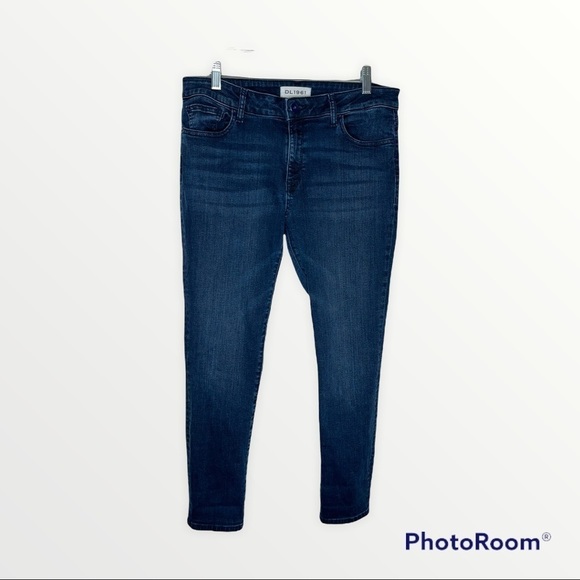 DL 1961 x REVOLVE Margaux Skinny Ankle Jean Blue, Size 32 - Picture 8 of 10